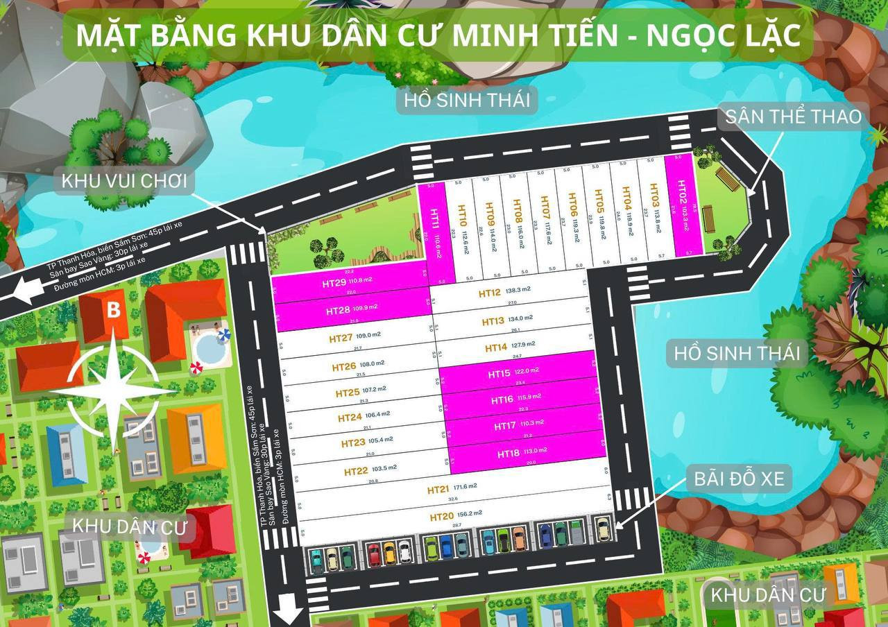 Bán đất phân lô ven khu công nghiệp Ngọc Lặc Tỉnh Thanh Hóa