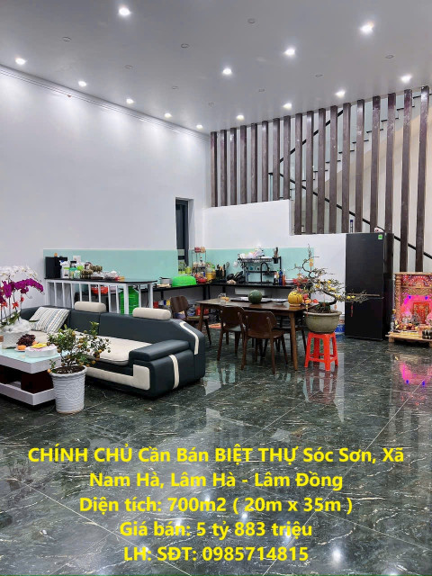 CHÍNH CHỦ Cần Bán BIỆT THỰ Sóc Sơn, Xã Nam Hà, Lâm Hà - Lâm Đồng