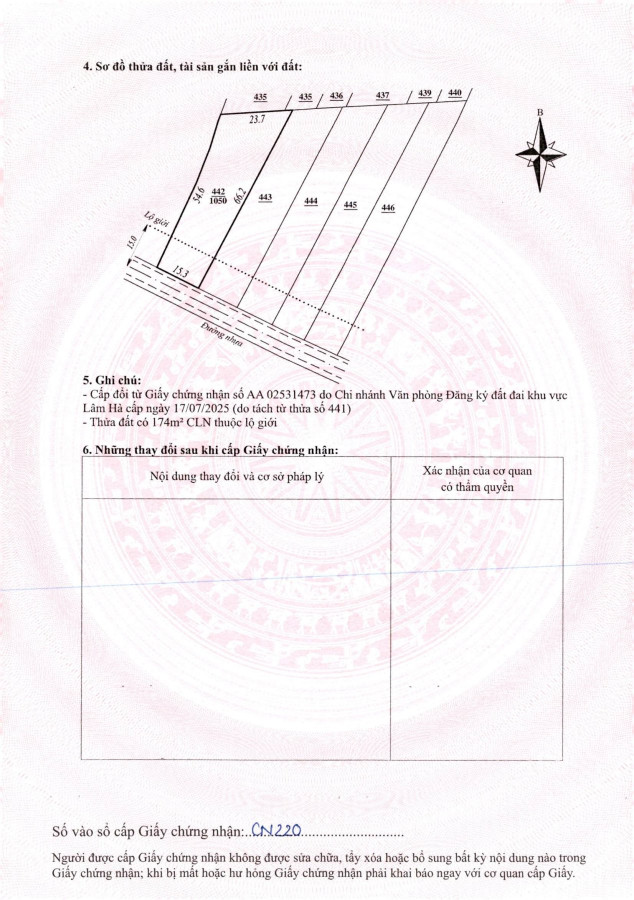 Bán đất 1000m² ngang 15m giá 2.85 tỷ Xã Nam Ban Lâm Hà