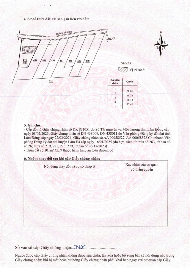 Bán đất 500m² ngang 20m giá 1.75 tỷ Xã Nam Ban Lâm Hà