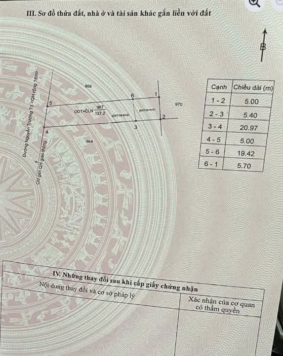 Bán đất 127.2m² có sẵn 50m² thổ cư ngang 5m giá 2.02 tỷ tại Đường Y Wang Phường Ea Kao