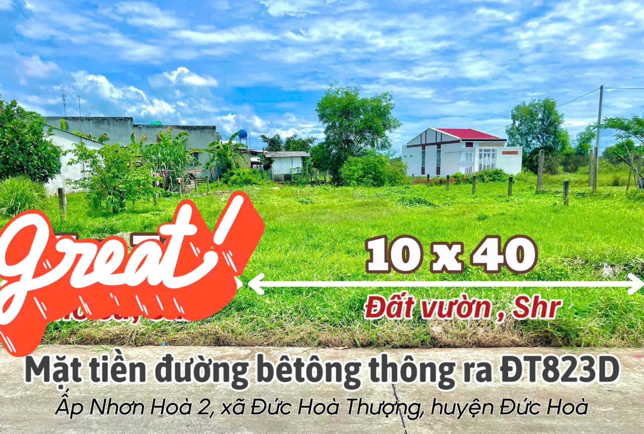 400m2 đất Đức Hòa Thượng huyện Đức Hòa