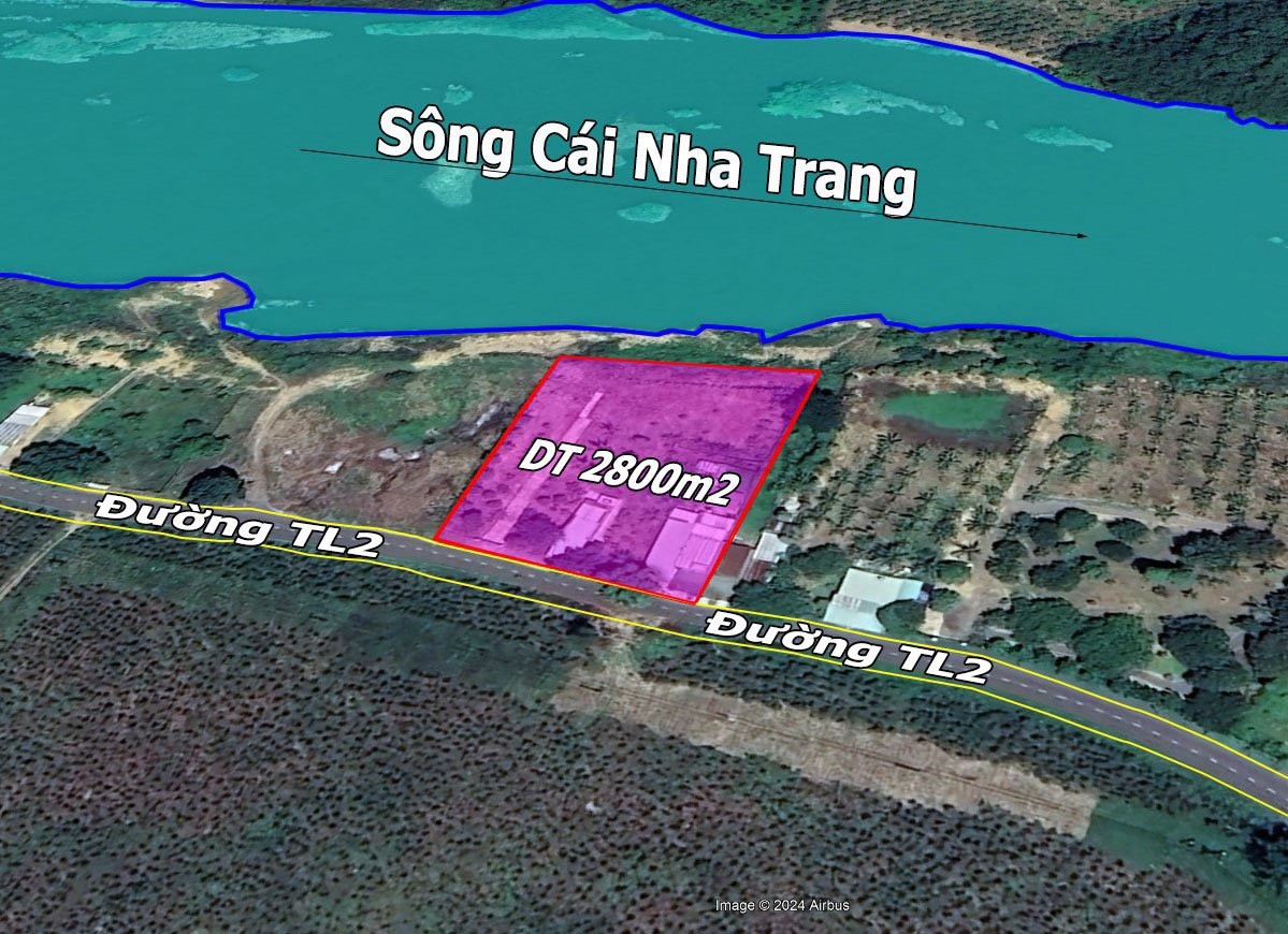 Bán đất mặt tiền đường TL2 Diên Thọ, Diên Khánh view Sông Cái Nha Trang 💥💥💥