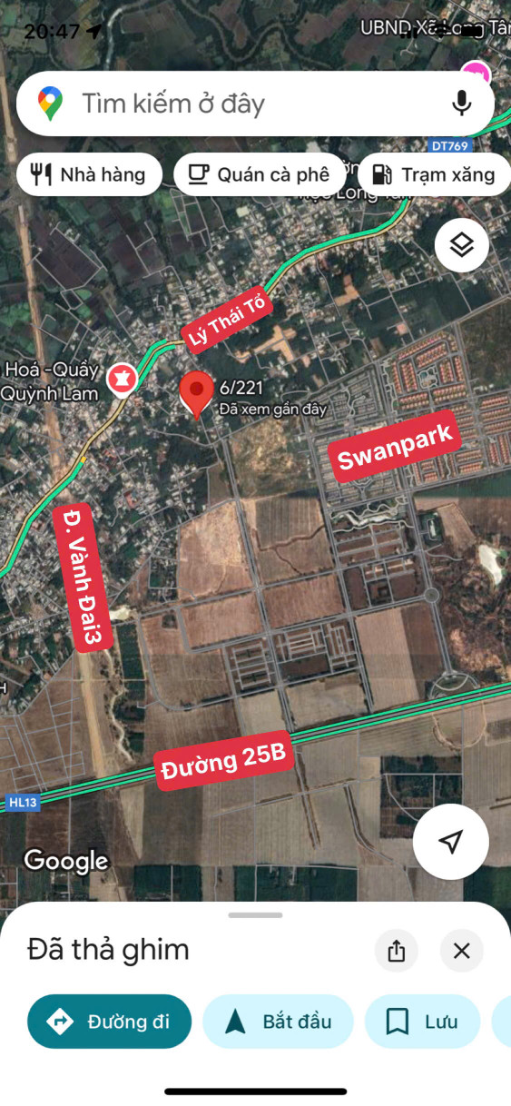 bán nền 2 mặt tiền trước sau , gần Swan Park, vành đai 3 125m2 có 80m2 thổ cư giá đầu tư