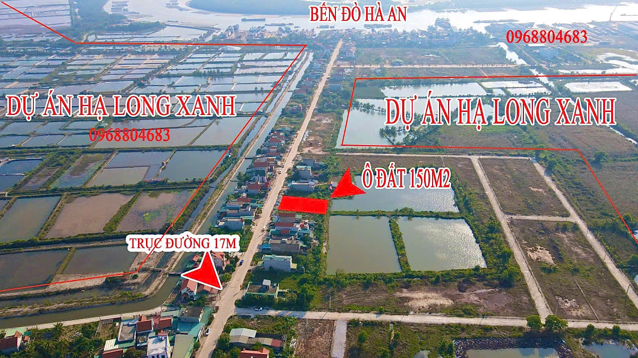 Chính chủ bán 150m2 mặt đường bến đÒ Hà An - đối diện dự án Hạ Long Xanh Vingroup