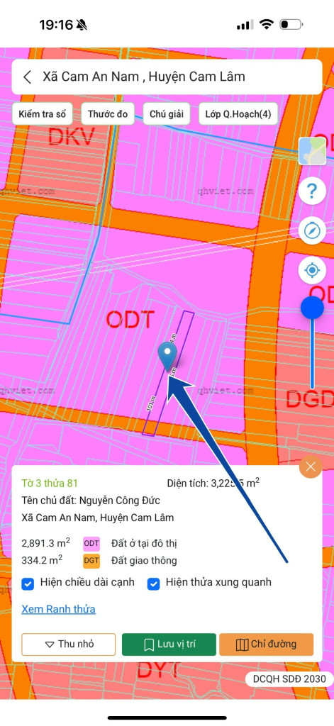 CAM AN NAM -- 3225 M2 -- QUI HOẠCH ĐẤT Ở ĐÔ THỊ-- GIÁ CHỈ 960 TRIỆU -- 0961481675