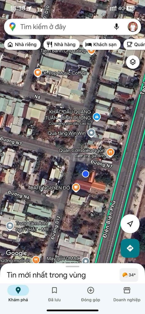 Bán lô góc N7 va D12 TDC Phú Mỹ, P. Phú Tân giá rẻ
