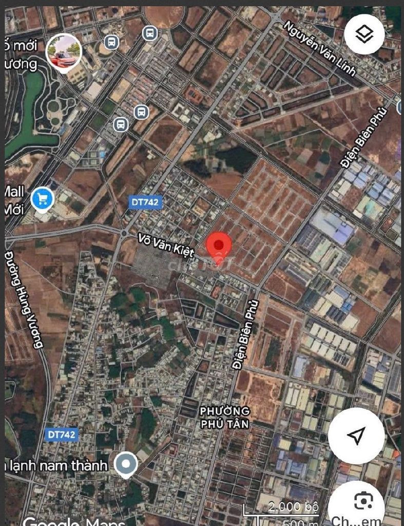Mặt tiền đường Võ Văn Kiệt, ngay trung tâm TP mới, giá tốt