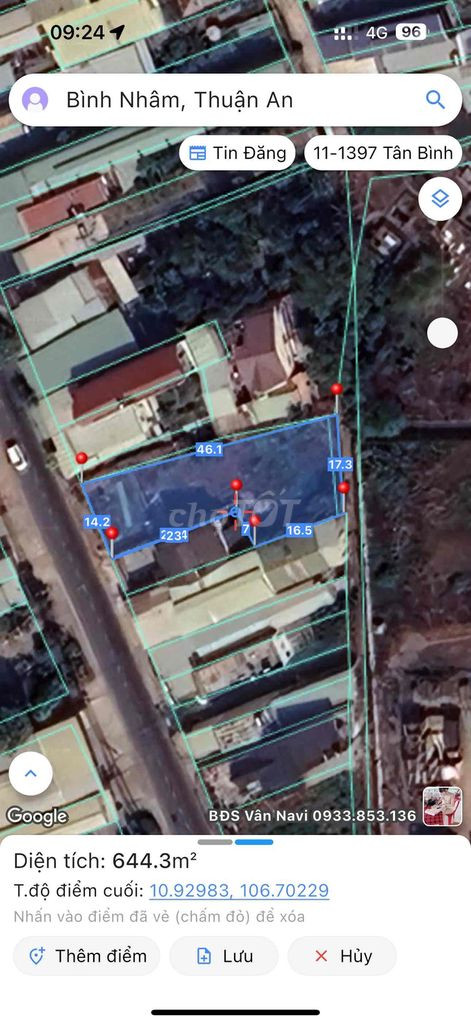 14m ngang mặt tiền đường Nguyễn Hữu Cảnh nở hậu 18m Giá 13.2tỷ