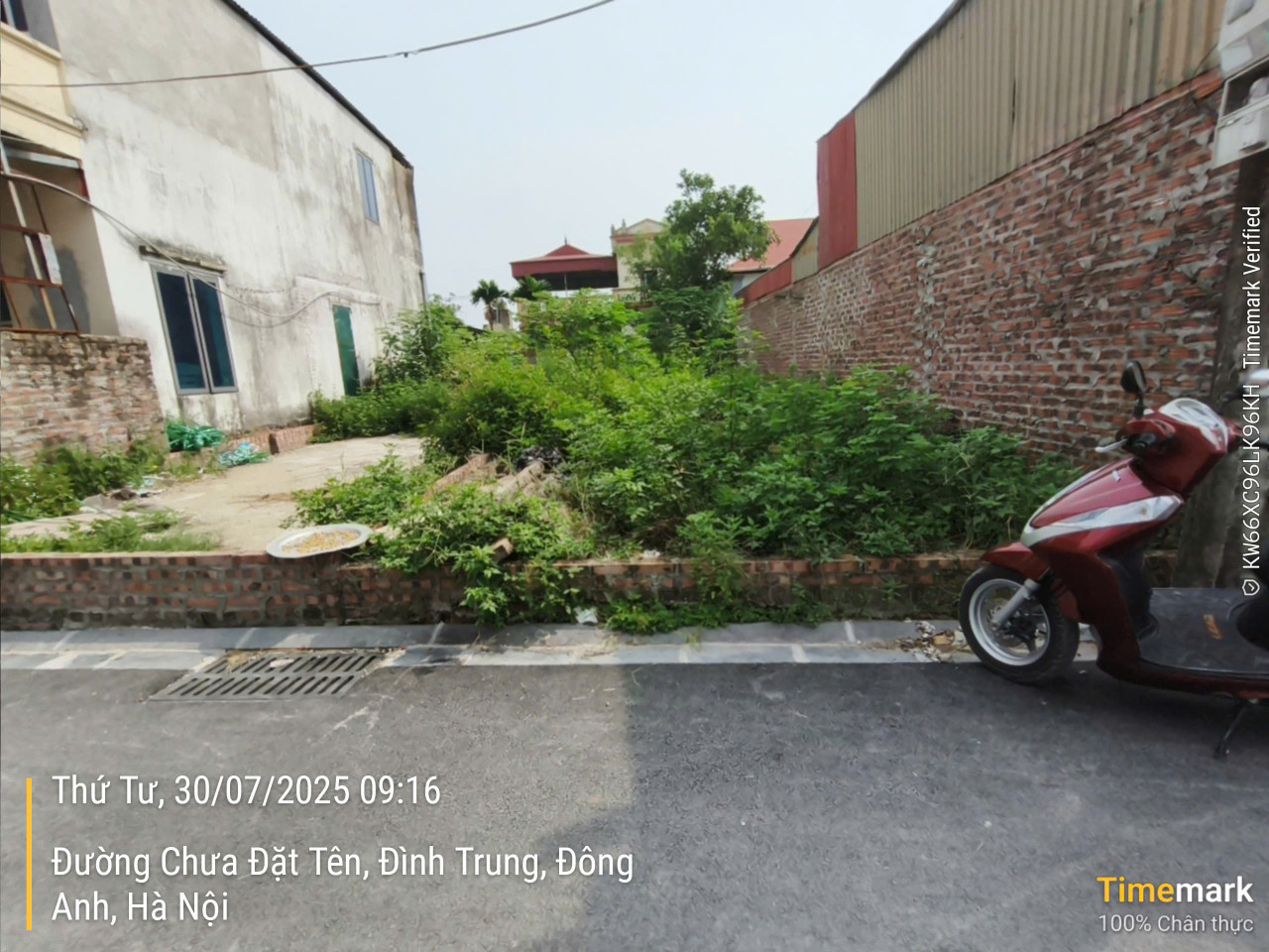 Bán 72m2 giá 65tr đất Đình Trung Xuân Nộn Đông Anh (Thư Lâm Hà Nội Mới)