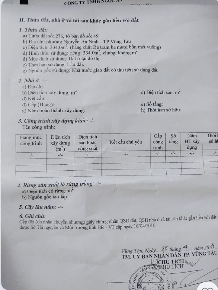 BÁN ĐẤT BIỆT THỰ THÀNH PHỐ VŨNG TÀU.  MẶT TIỀN KHU ĐÔ THỊ CHÍ LINH CÁCH BIỂN