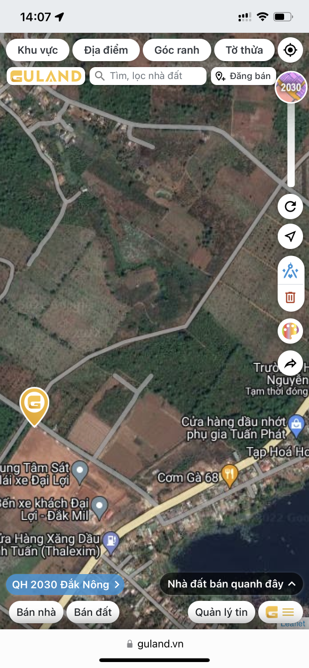 Bán  đất nông nghiệp 110000m² , giá 2.2 tỷ tại, Huyện Đắk Mil, Đắk Nông
