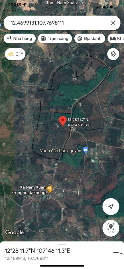 Bán  đất nông nghiệp 200000m² tại, Xã Đắk Drô, Huyện Krông Nô, Đắk Nông giá 3.6 tỷ
