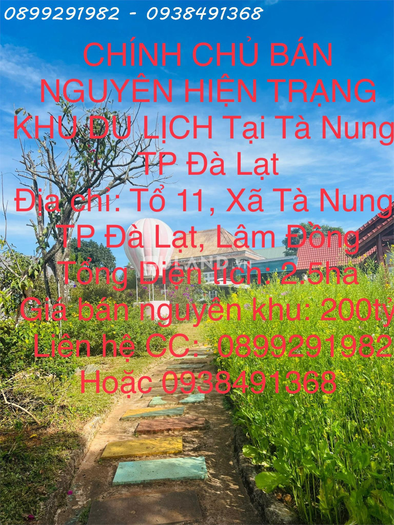 CHÍNH CHỦ BÁN NGUYÊN HIỆN TRẠNG KHU DU LỊCH Tại Tà Nung, Thành Phố Đà Lạt