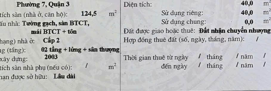 💰 GIẢM 1 TỶ VỀ 6.X - NHÀ HXH VF3 Q3, 4X10, 4 TẦNG, 15TR