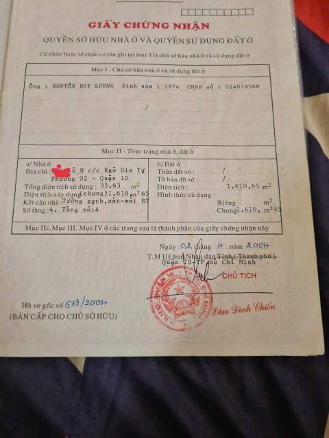 NHÀ ĐẸP - GIÁ TỐT Chính Chủ - BÁN NHÀ CHUNG CƯ NGÔ GIA TỰ - LÔ H, MẶT TIỀN ĐƯỜNG SƯ VẠN HẠNH QUẬN 10
