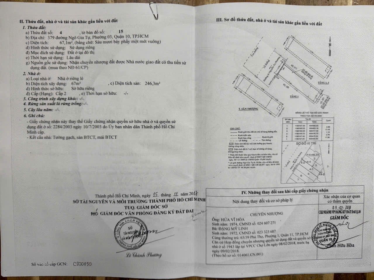 Bán Nhà Mặt tiền 379 Ngô Gia Tự