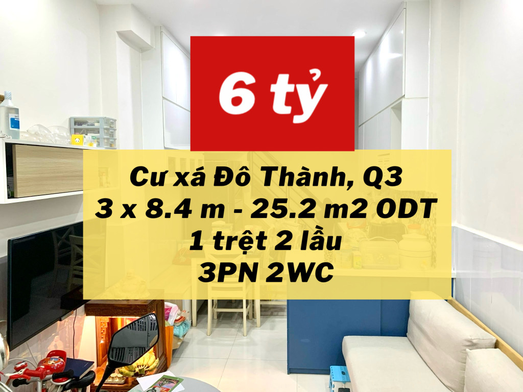 Cư xá Đô Thành nhà đẹp giá tốt !