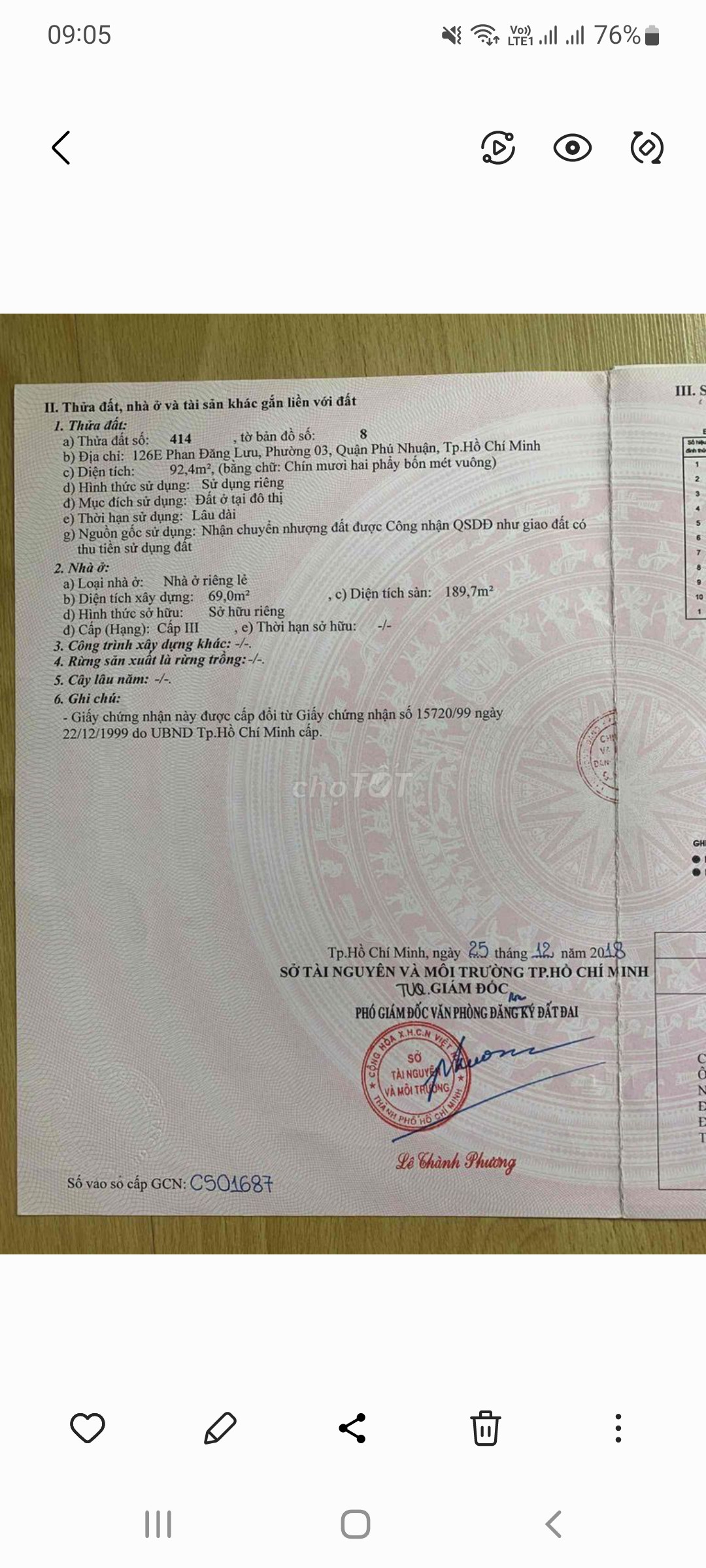 Nhà Đất 126E Phan Đăng Lưu Phường 4 Quận Phú Nhuận