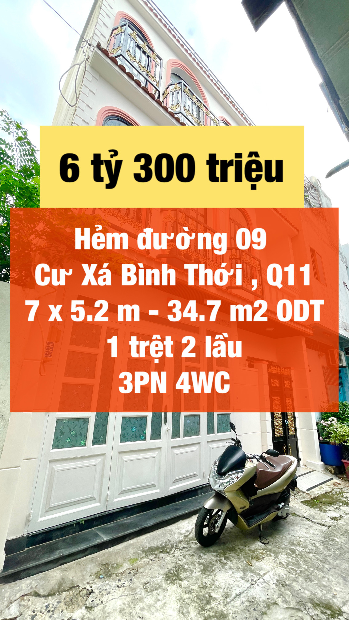 Nhà ngang 7m Lãnh Binh Thăng chỉ 6.3 tỷ !
