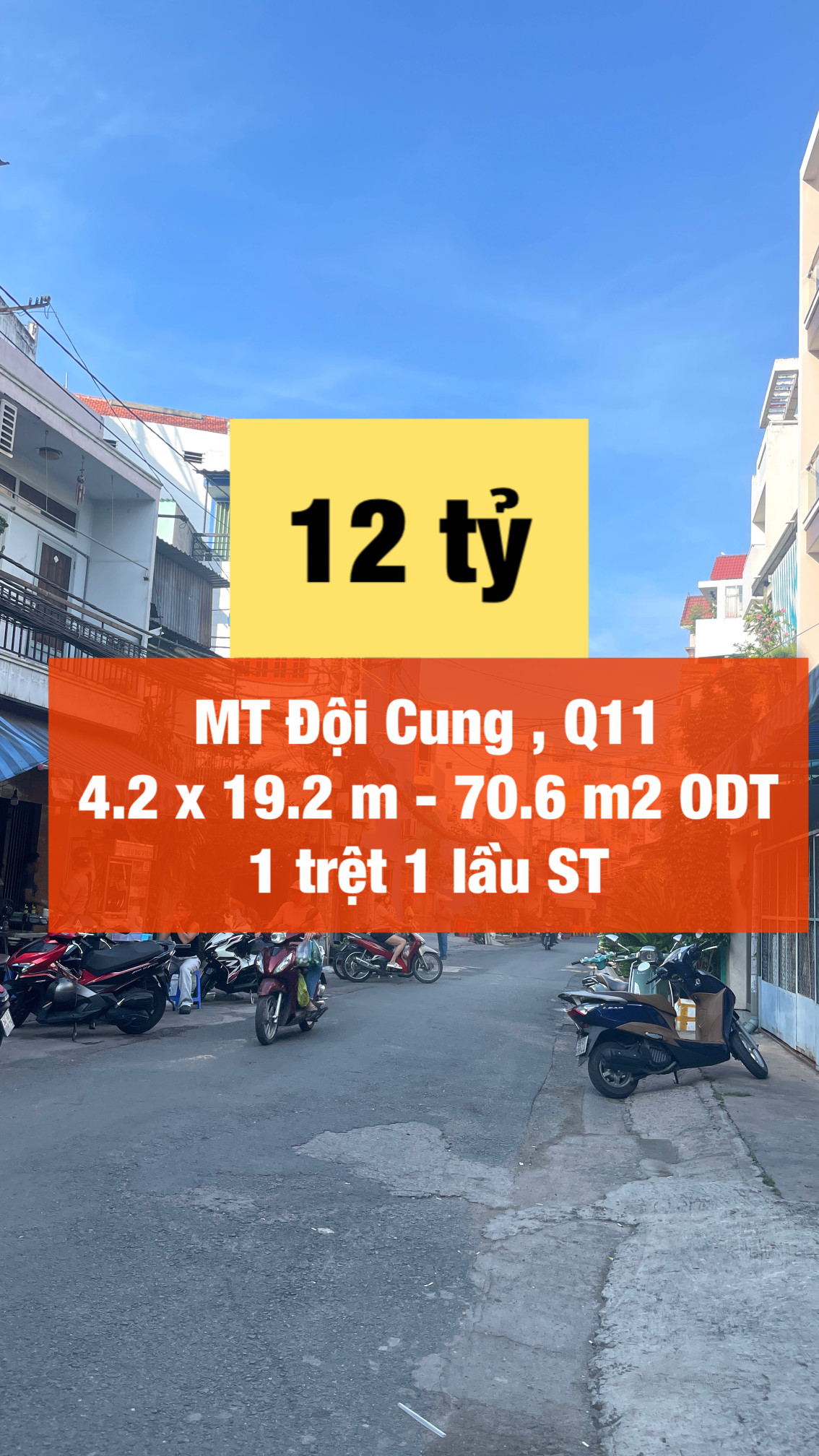 Mặt tiền Đội Cung giá 12 tỷ !