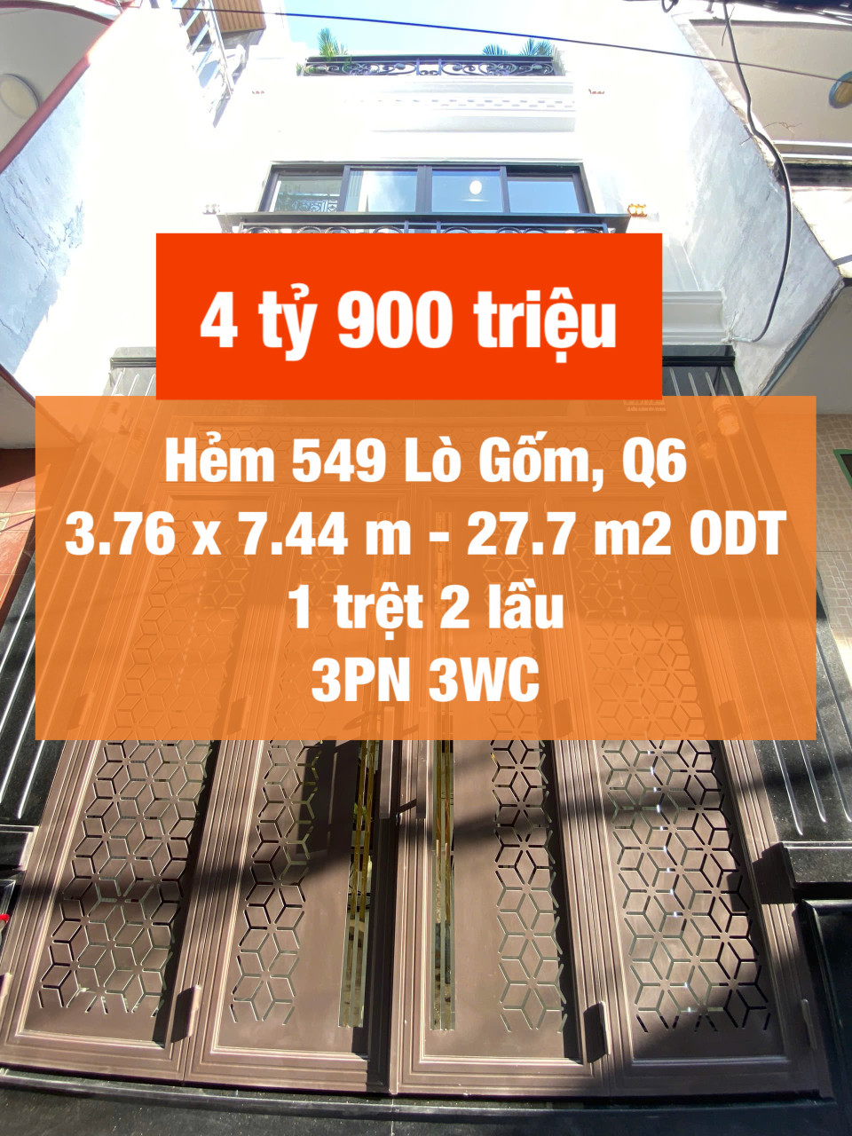 Nhà đẹp Lò Gốm chỉ 4.9 tỷ