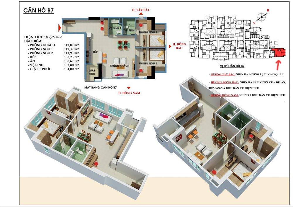 Vị trí 3 mặt thoáng, thiết kế hiếm . Bán chung cư cao cấp The USEFUL,