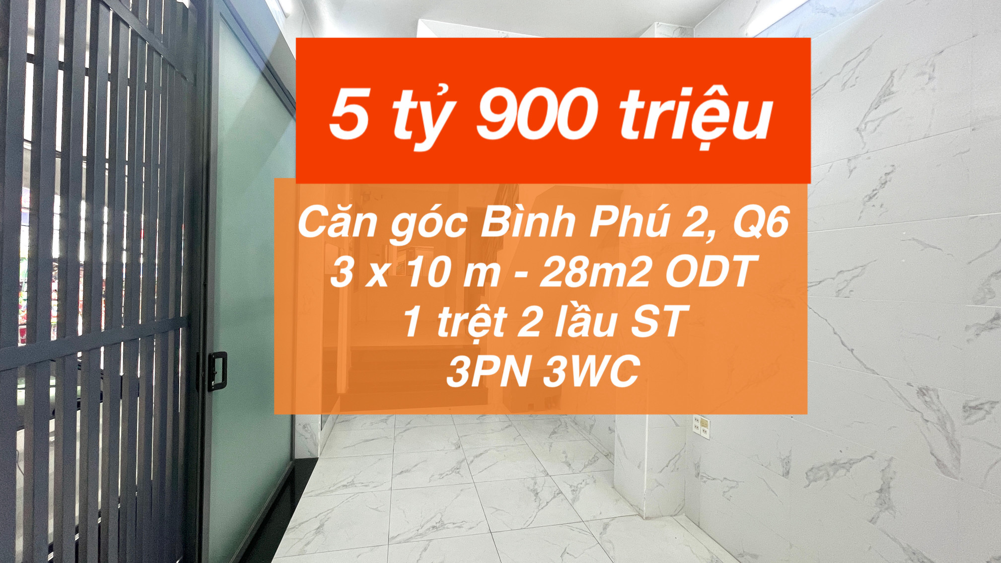Căn góc 3 phòng ngủ Bình Phú 2 chỉ 5.9 tỷ
