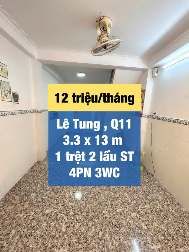 Cho thuê nguyên căn 4 phòng gần Lê Đại Hành