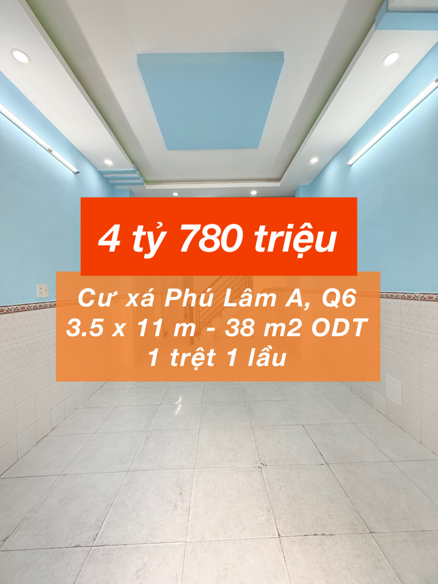 Hẻm xe hơi Cư Xá Phú Lâm A chỉ 4.78 tỷ