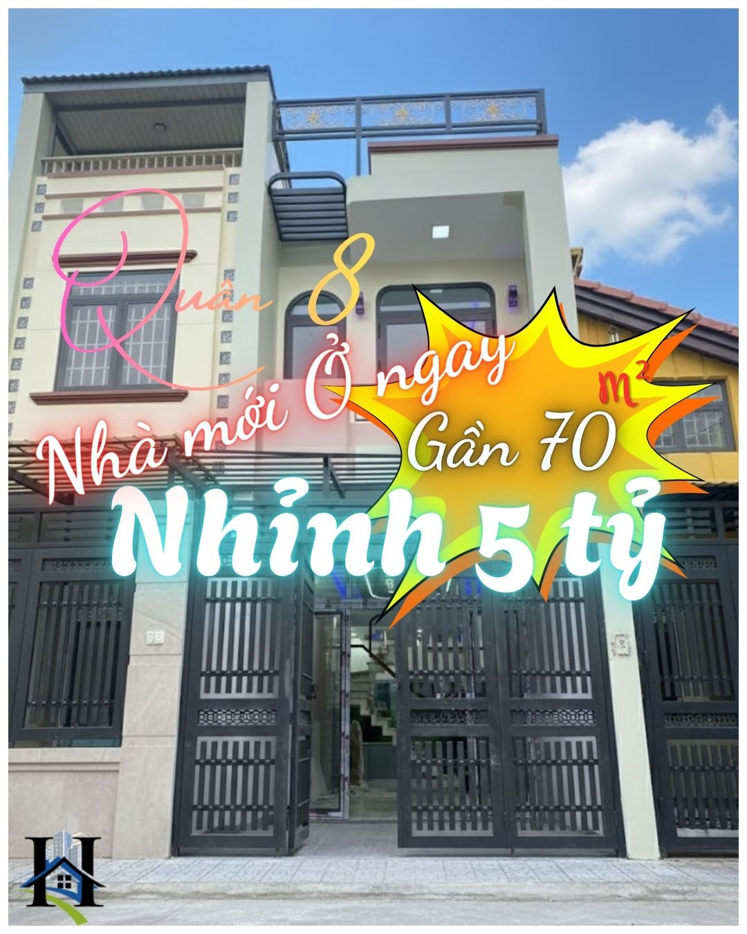 NHÀ MỚI Ở NGAY Q.8, GẦN 50m², NHỈNH 5 TỶ, HẺM 3.5m NHÀ CHÍNH CHỦ 0918846608