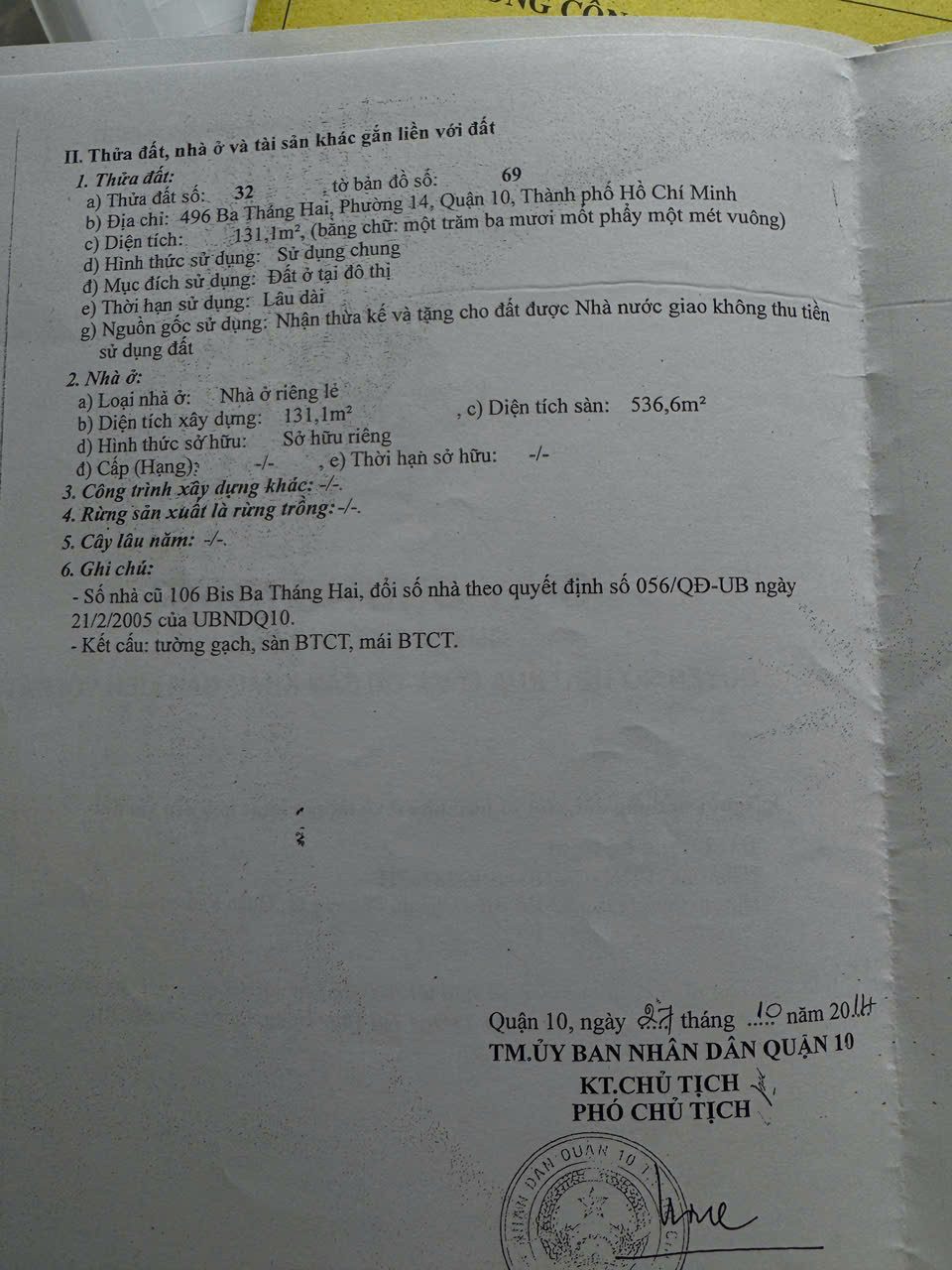 Cần Bán Nhà Mặt Tiền 496 Đường 3 Tháng 2, P.14, Quận 10 -Chỉ 47 tỷ