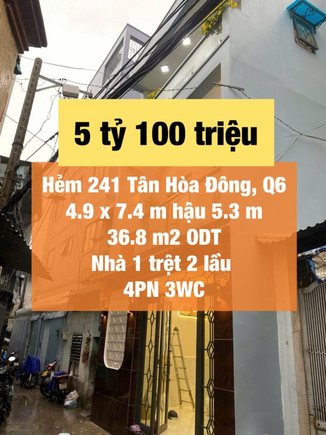 Nhà đẹp 4 phòng Tân Hòa Đông