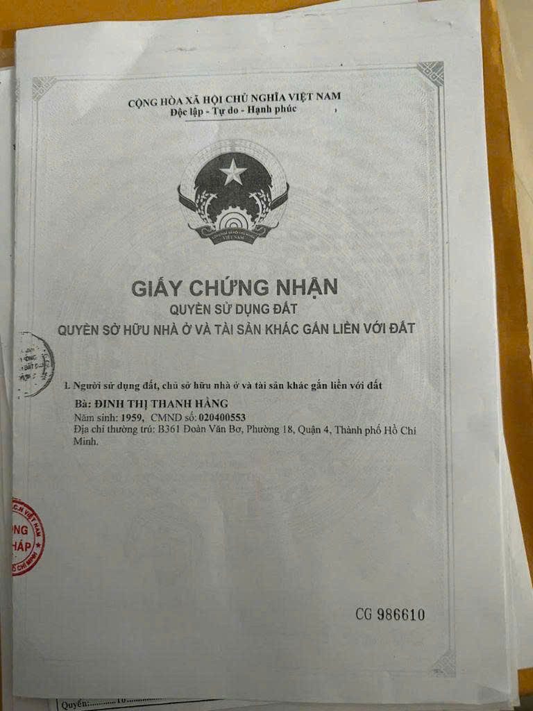 Bán CHDV Mặt tiền 811 Đoàn Văn Bơ – Giá 23 tỷ