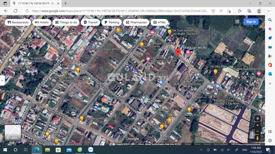 Bán  đất thổ cư 220m² , giá  4.08 tỷ tại, Phường 3, Thành phố Tây Ninh, Tây Ninh