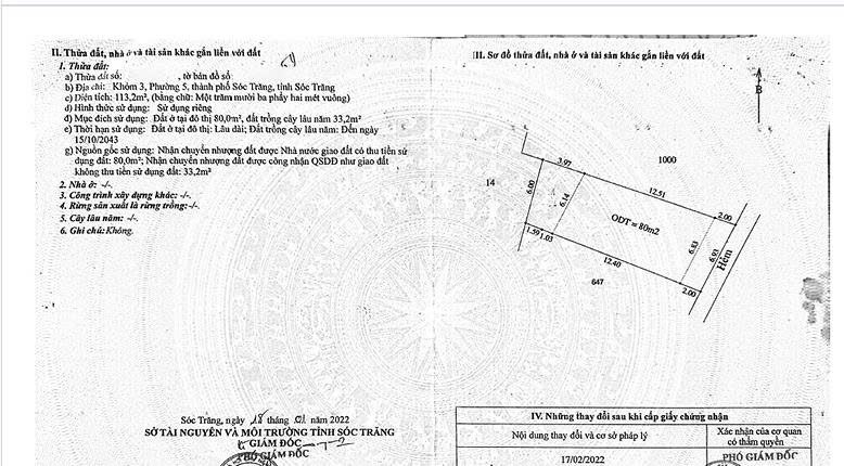 (ST08- ST09) 2 LÔ ĐẤT NỀN THỔ CƯ – HẺM TÔN ĐỨC THẮNG, TP. SÓC TRĂNG