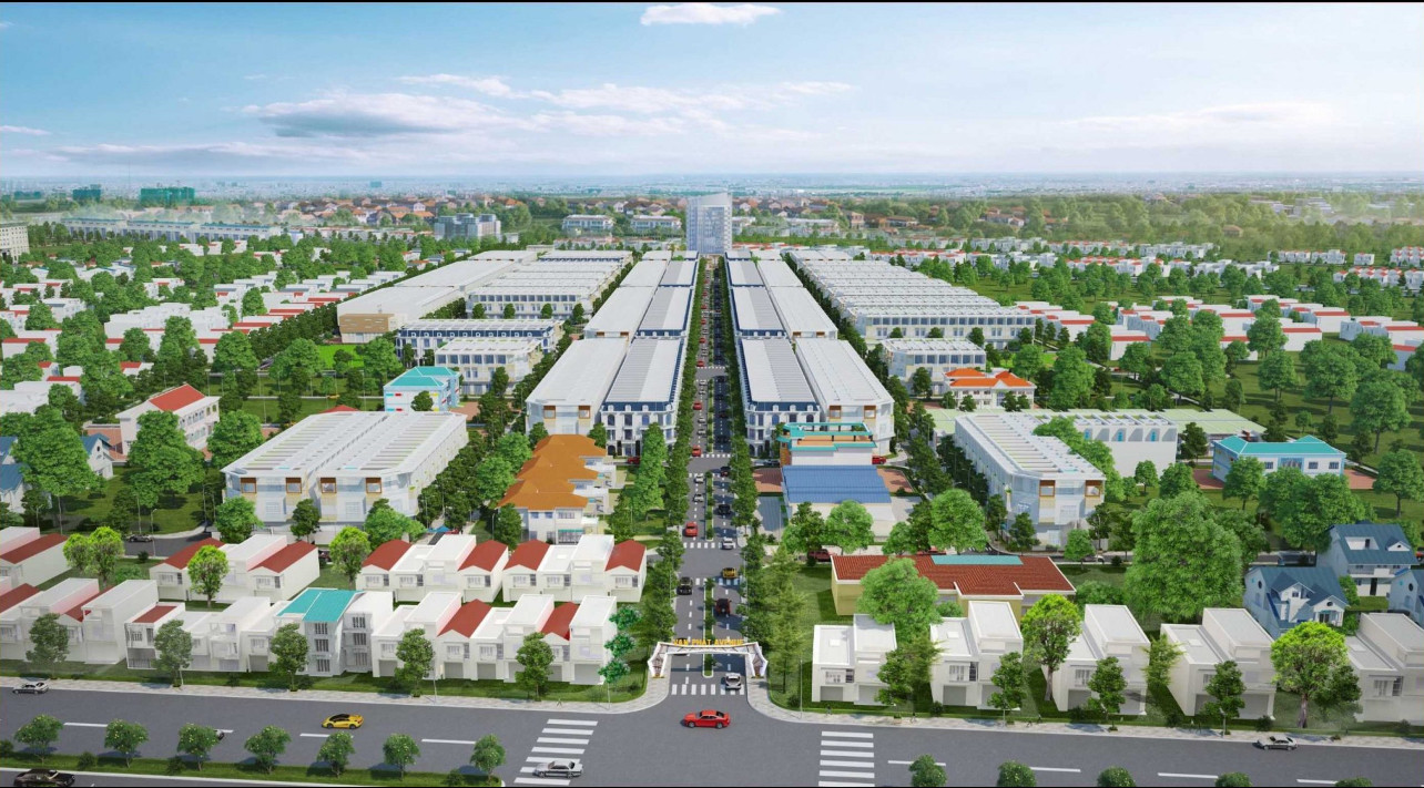 Cần bán nhà 1 trệt 1 lầu khu dân cư đô thị mới, xây mới hoàn toàn, nằm trên tuyến đường kinh doanh buôn bán