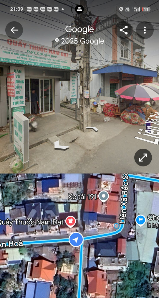 Bán đất 142m² ngang 10m đường nhựa 9m .giá 6 tỷ Phường An Dương. (Bắc Sơn cũ). liên hệ 0362558882