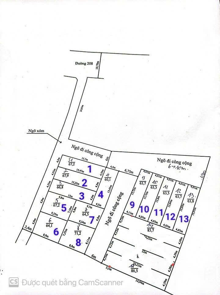 Bán đất 68.1m² ngang 4,35m giá 2.75 tỷ Phường An Hải( An đồng). liên hệ 0362558882