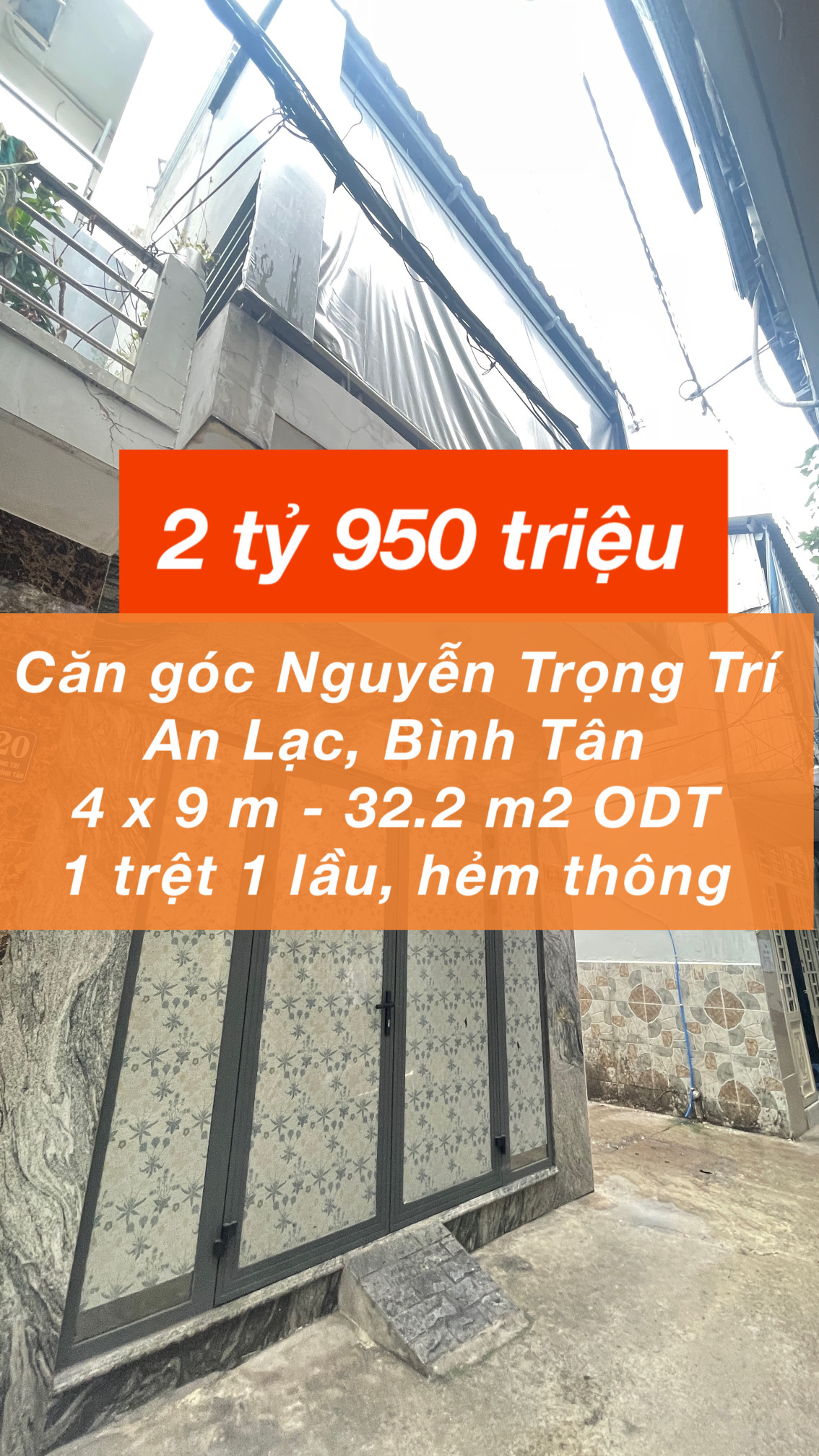 Căn góc sát khu Tên Lửa chỉ 2.95 tỷ