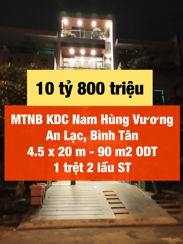 MTNB KDC Nam Hùng Vương đẹp giá tốt !