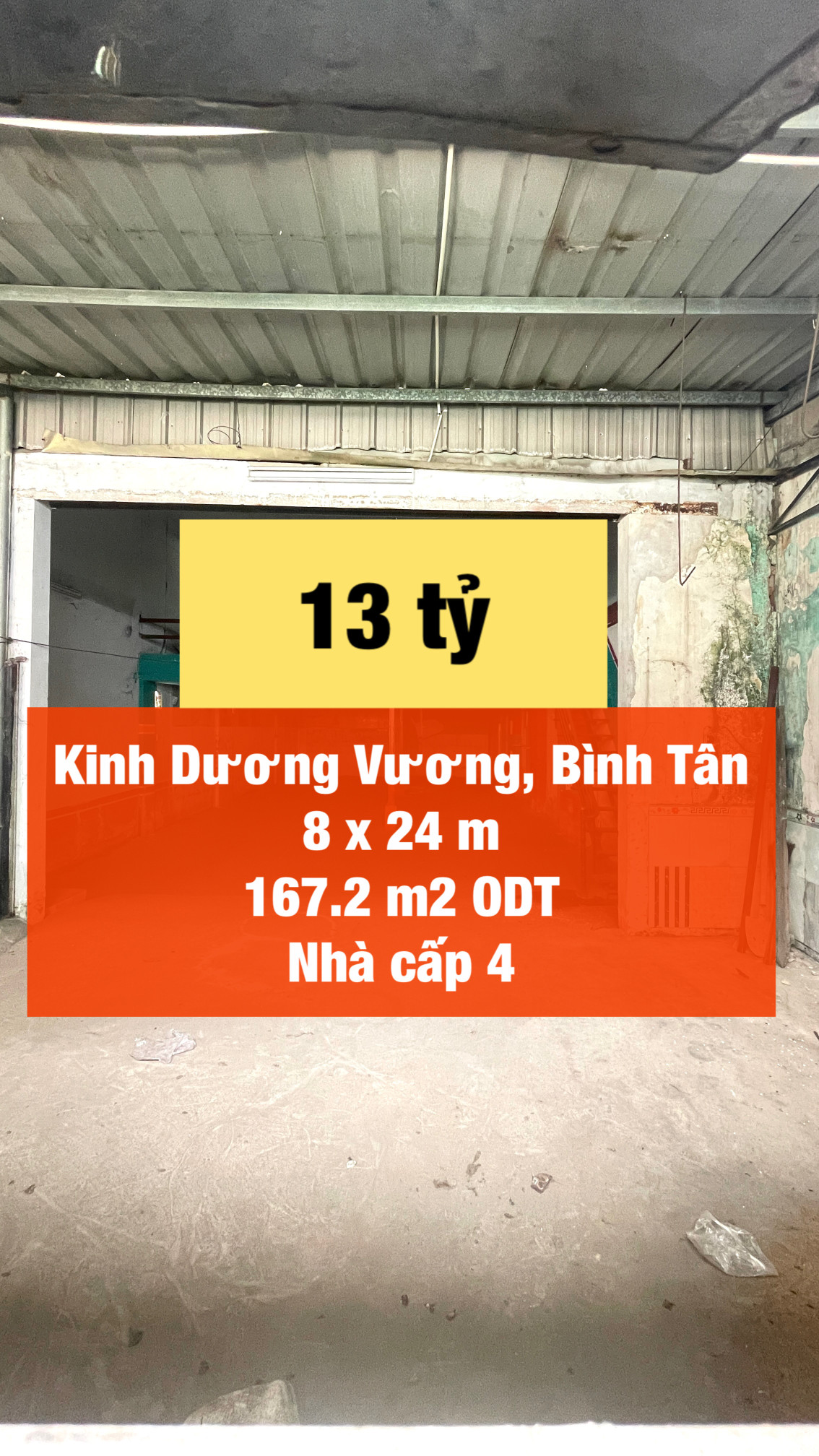 Nhà ngang 8m Kinh Dương Vương