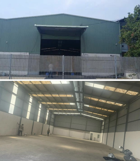 Cho thuê kho xưởng 620m2 đường Cont.An Phú Đông Quận 12