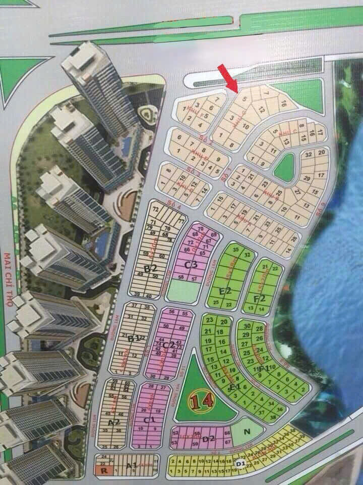BDS HVL Bán đất biệt thự  2mt ( 341.6m2 , dài 18.7m) đường 63 và 53  khu dá.n cư Cán bộ công nhân viên q2, P.an phú