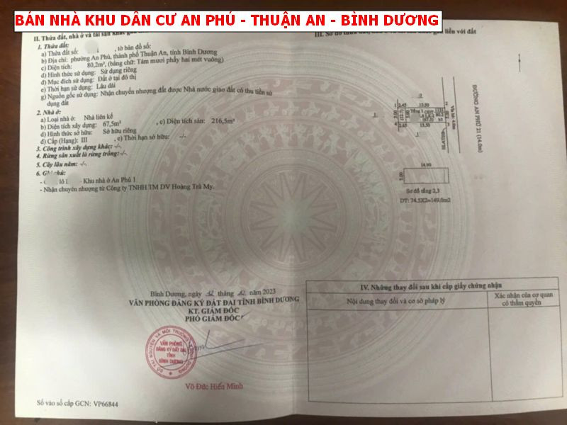 Bán nhà khu dân cư An Phú, Thuận An, Bình Dương, mặt tiền đường 24m giá cực kì tốt