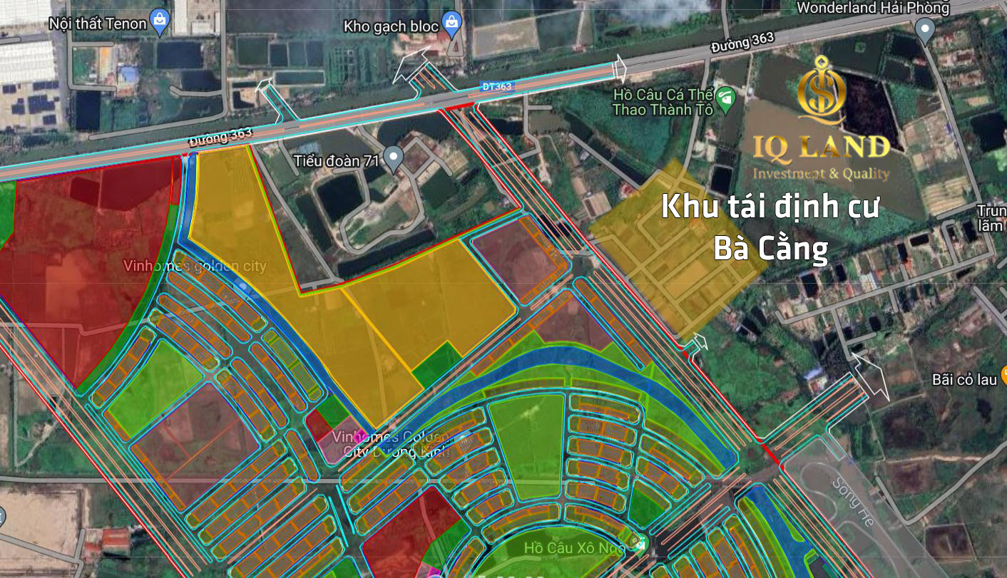 Bán đất 120m² thuộc khu tái định cư Bà Cằng, Dương Kinh đối diện Vinhomes Golden City