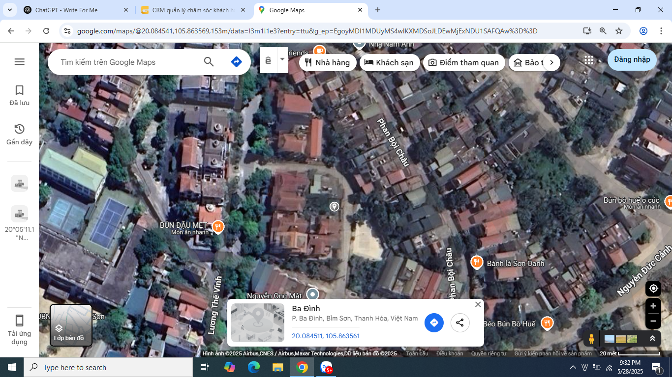 Bán đất biệt thự trung tâm phường Ba Đình, Bỉm Sơn, Thanh Hoá