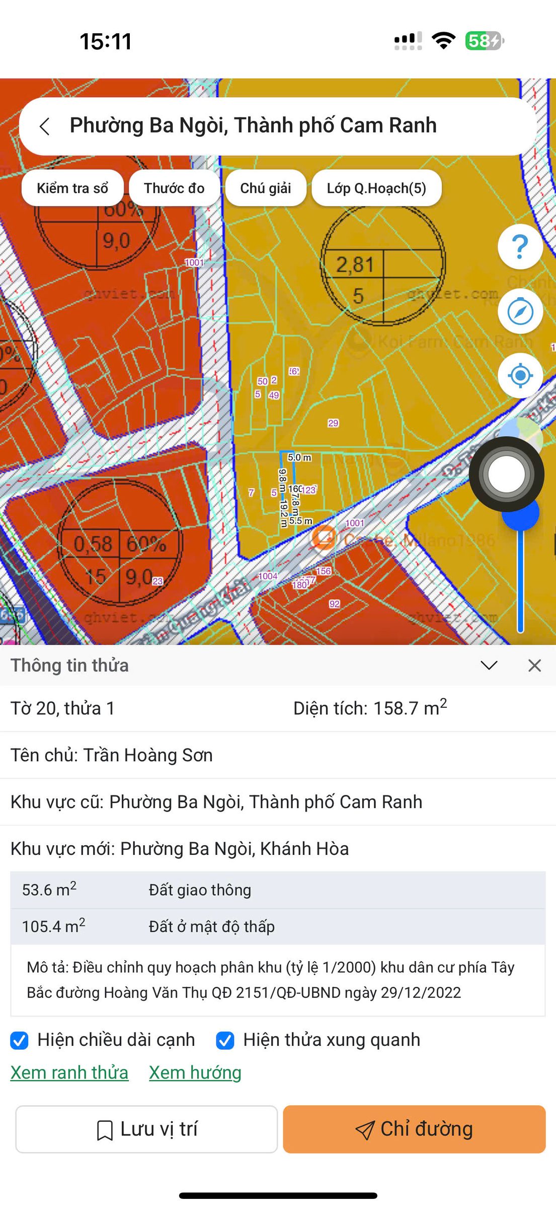 TDP HƯƠNG LONG - PHƯỜNG BA NGÒI -- 158 M2 -- 5.5 X 29 -- TC 105 -- GIÁ CHỈ 2 TỶ 390