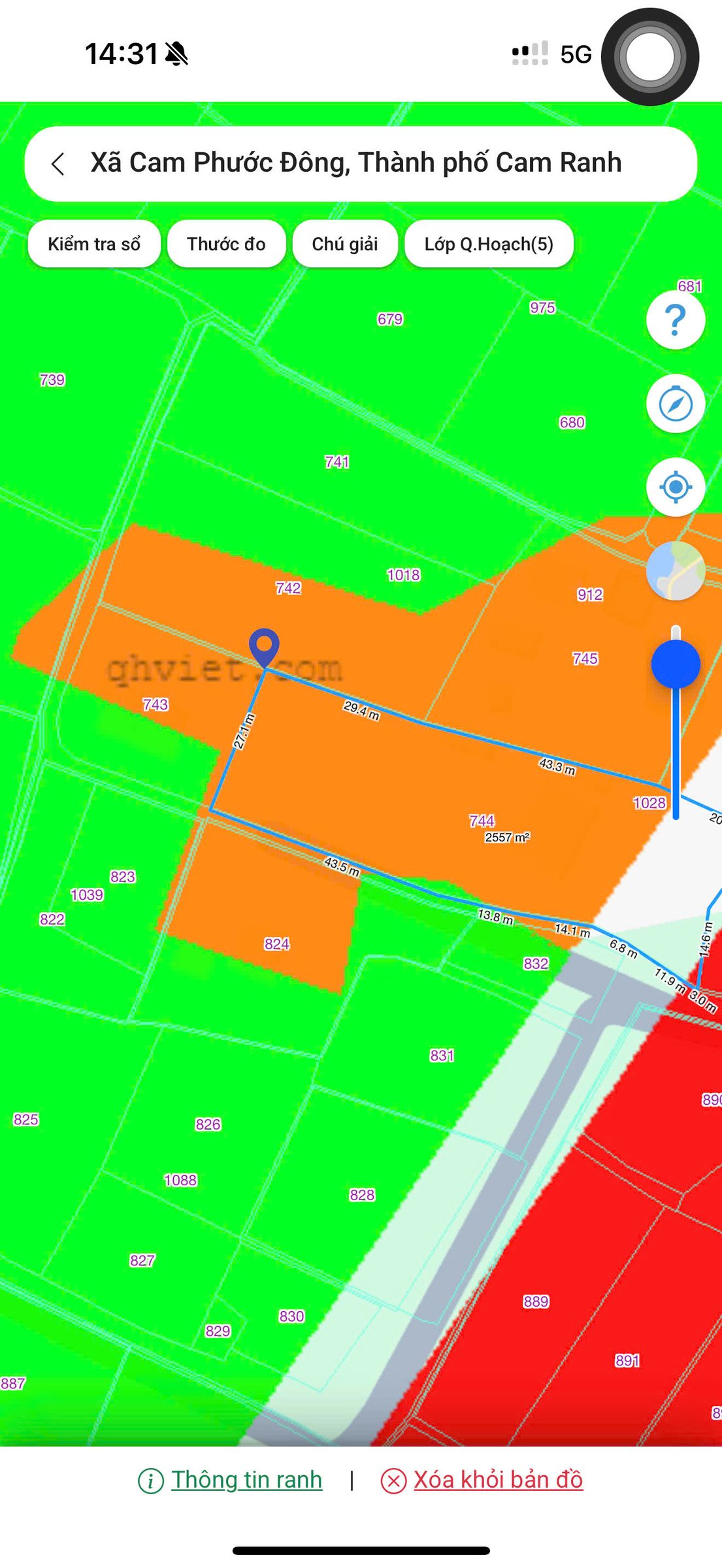 HÒA AN - PHƯỜNG BA NGÒI -- 271 M2 -- THỔ CƯ 60 M2 -- 10 X 27 -- GIÁ 650 TRIỆU