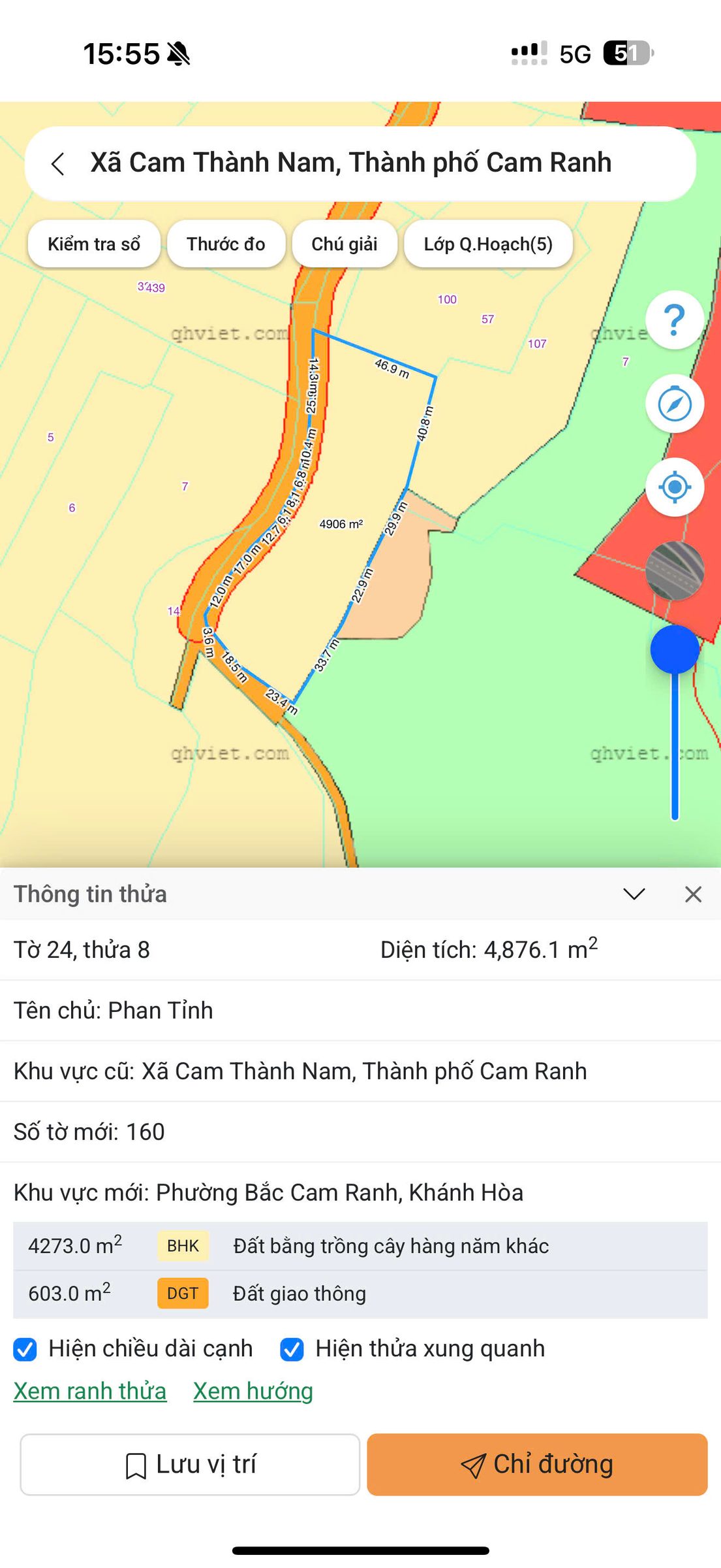 BẮC CAM RANH - 4.876 M2 -- 113 M MẶT TIỀN -- GIÁ CHỈ 1 TỶ 500